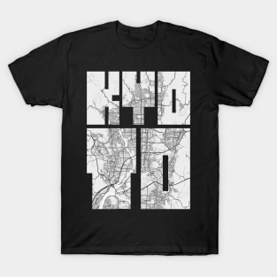 Kyoto, Japan City Map Typography - Light T-Shirt